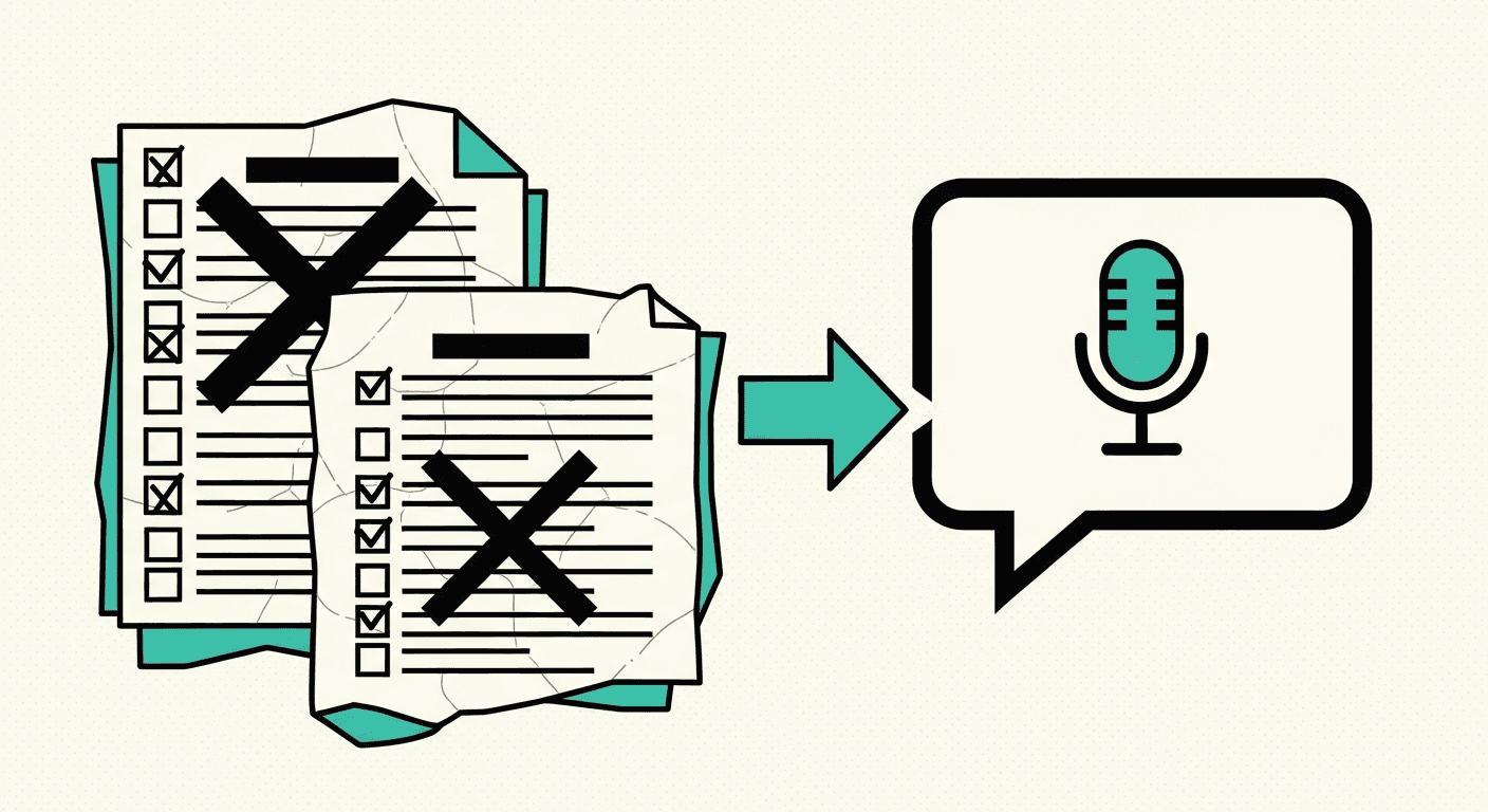 I Killed Two Forms. Here's What Replaced It — illustration for GoNoGo blog article
